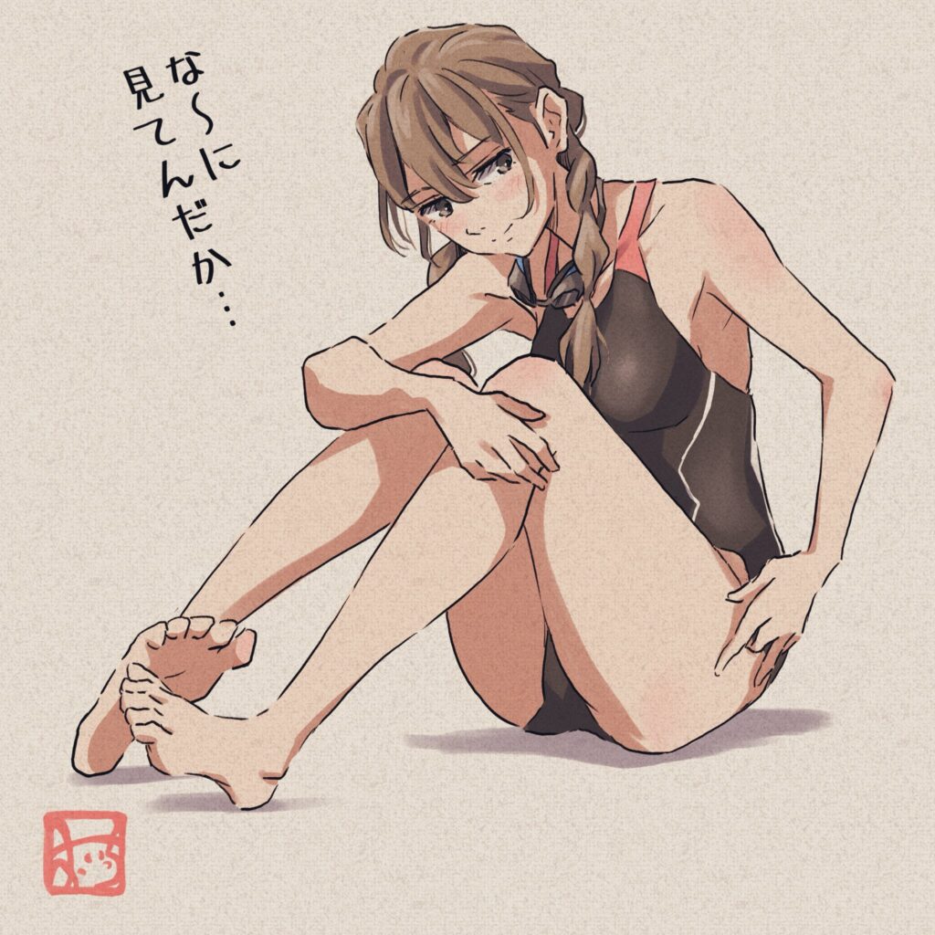 Suieibu no Kininaru Senpai no Onnanoko